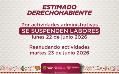 Suspensión de labores 22 de Junio 2026